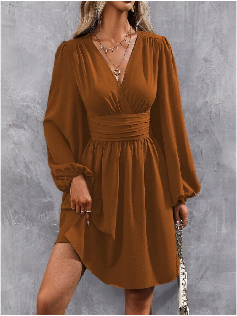 sexy fall dresses Knit Dress for Women Winter Half Zip Fleece Collared Long Sleeve Casual Slim Fitted Short Bodycon (Black, S) : Clothing, Shoes & Jewelry day comfort for weddings BTFBM Fall Dresses for Women
