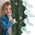 thumbnail image 3 of Blackout Kids Curtains,Dark Green Sun Planet Star Cloud Pattern Childrens Insulated Curtains Set Of 2,Bedroom Essentials,Toddler Room Decor 42x54in(106x137cm), 3 of 5