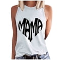 thumbnail image 2 of Boovnll Débardeurs pour Femmes, T-Shirt Sans Manches à Col Rond Imprimé Mode pour Femmes, Débardeur pour Femmes, 2 of 4