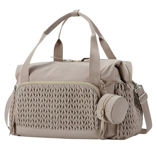 Sac Fourre-Tout de Maternité Multifonction pour Changement de Bébé Grande Capacité Voyage Épaule Plage Fourre-Tout avec Porte-Suce