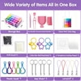 thumbnail image 3 of 26000 2.6MM Mini Fuse Beads Set - 48 Colors,PVC Storage Bag,Melting Beads, Ironing Paper, Tweezers & Colorful Hooks,Arts and Crafts Supplies, Ideal Gift, 3 of 8