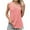 Pink, variant on ZQUUVOU Tank Top For Women V-Neck Casual Pleated Tunic Tops (Black,L)