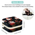 thumbnail image 5 of Santa Claus Portable Square Jewelry Box Organizer for Rings, Earrings, Necklaces, Bracelets - for Girls and Women, 5 of 6