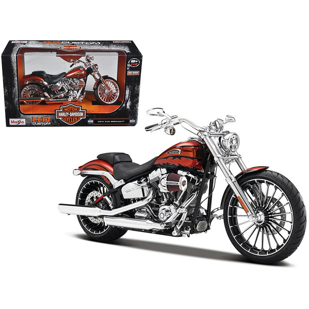 2014 Harley Davidson CVO Breakout Orange 1/12 Diecast Motorcycle Model