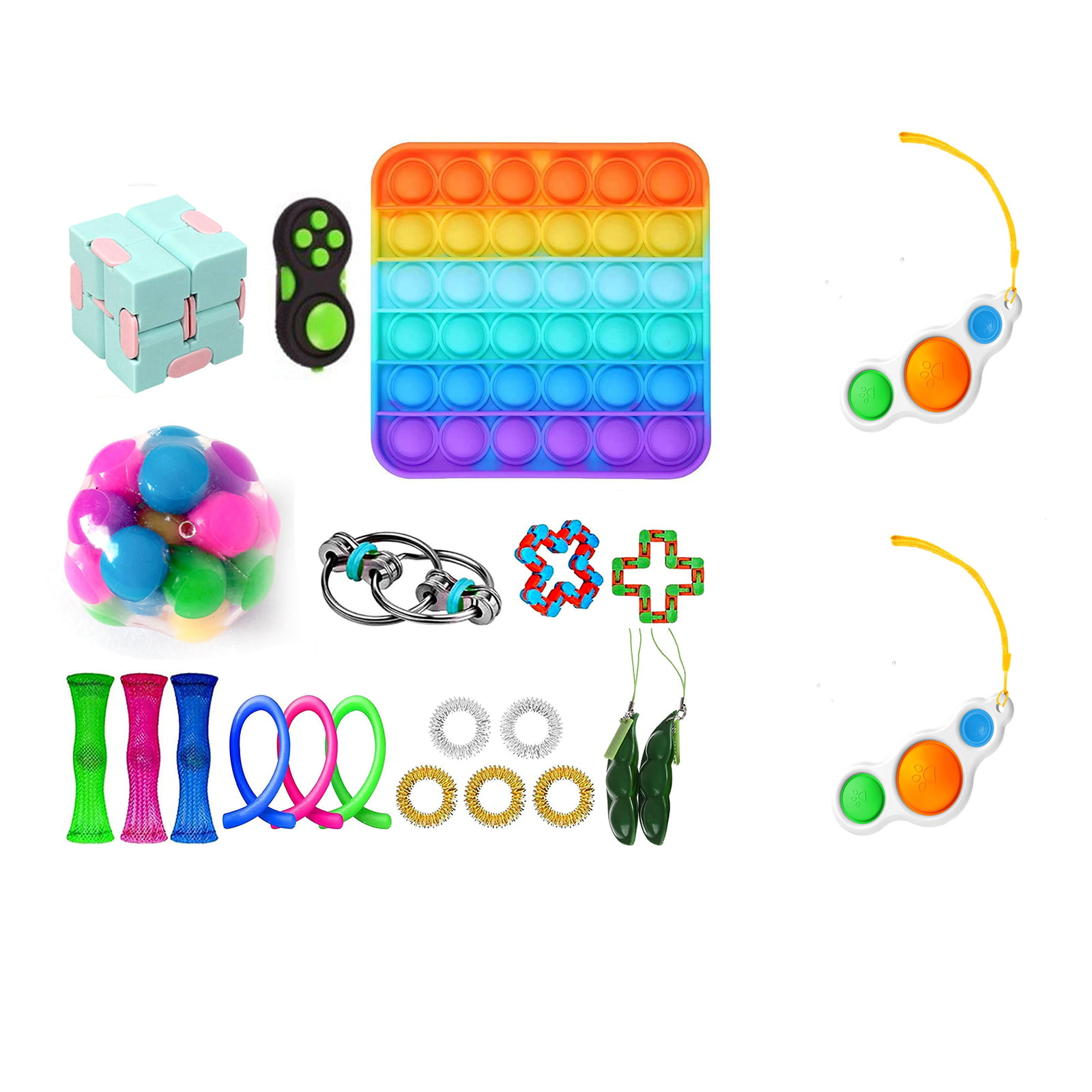 Details about   29PCS Push Bubble Pop Sensory Fidget Toy Stress Relief Family Kids Game Gifts AU 