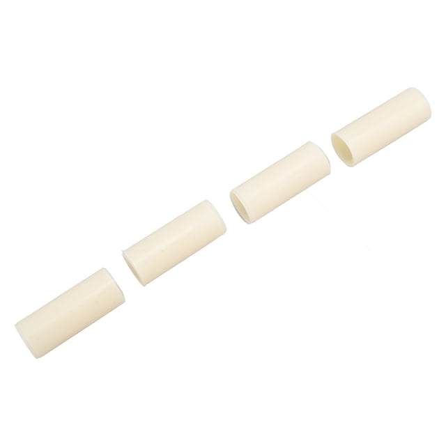 Trailer Leaf Spring Bushings Leaf Spring Shackle Bushings, 4 pieces made of durable nylon material. Each bushing features a 9/16-inch inner diameter, 11/16-inch outer diameter, and 1-3/4-inch length. Designed for 1-3/4-inch wide binocular springs and equalizers, suitable for trailer axle suspension systems and direct replacement of old or broken bushings. Includes OE number 722106 for compatibility verification.