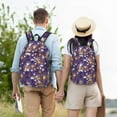thumbnail image 5 of Rateoe Bowling Game Pattern Canvas College Laptop Backpack,Travel Daypack,Durable Rucksack Travel Notebook Bag School Backpack Book Bag for Men Women-Medium, 5 of 7