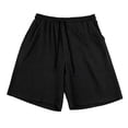 thumbnail image 3 of Gym Shorts Men Solid Color Drawstring Casual Loose Fit Sports Outdoor Summer Beach Hiking Golf Shorts With Pockets, 3 of 6