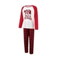 thumbnail image 2 of TheFound Family Matching Letter Print O-Neck Long Sleeve Blouse+ Plaid Pants, 2 of 9