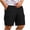Black, variant on BRGZLK Mens Cargo Shorts Solid Color Elastic Waist Drawstring Lightweight Shorts Summer Hiking Casual Shorts with Pockets
