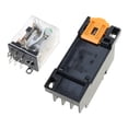 12V 10Amp Intermediate Relays with 8 Pin Socketed Base Coils Power ...