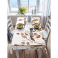 thumbnail image 3 of Orange Brown Eucalyptus Rectangle Tablecloth, Watercolor Spring Weeping Botanical Waterproof & StainResistant Tablecloth, Washable Oil-proof Table Cover for Dining/Party/Wedding/Buffet 60x84 In, 3 of 9