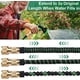 thumbnail image 2 of Manguera de jardín extensible de 15 m, manguera de jardín con soporte y pistola rociadora de 10 funciones Accesorios de manguera de jardín retráctiles, riego y limpieza de jardines (50 pies, negro verde) Ormromra WMJ-0014, 2 of 8