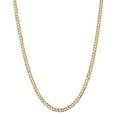 thumbnail image 1 of 14K Yellow Gold 4.5mm Open Concave Curb Chain, 1 of 5