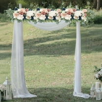 2pcs Artificial Swags Wedding Arch Flowers Dusty Rose Blue Artificial Flowers for Wedding Ceremony Reception