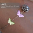 thumbnail image 2 of Miangastore Butterfly Shaped Beads Assorted Color 100Pcs 0.6x0.4x0.2in, 2 of 9