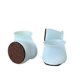 thumbnail image 1 of 4 piezas de silicona para patas de silla, calcetines de fieltro antideslizantes para mesa, cubierta para pies de suelo, patas niveladoras para muebles, almohadilla protectora para el suelo, decoraci, 1 of 5