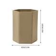 thumbnail image 4 of Ovzne Hexagonal Brush Pot Office Desktop Brush Pot For Primary School Students Pen Container On Clearance, 4 of 5