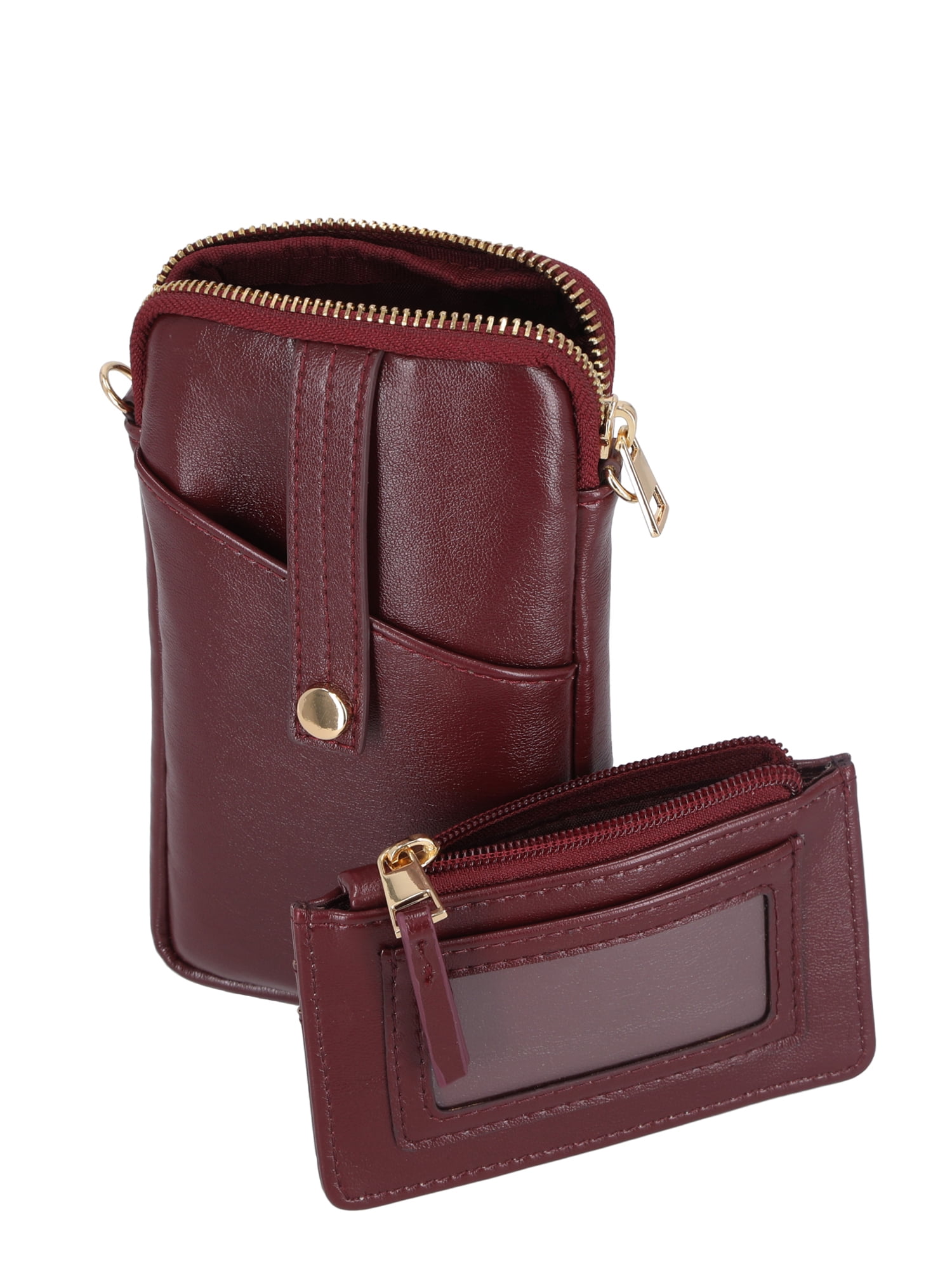 Time and Tru Women's Lanie Phone Wallet, Crimson