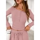 thumbnail image 5 of Conjunto de Dos Piezas para Mujer PRETTYGARDEN Rosa Manga Larga Talle S, 5 of 8