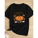 thumbnail image 1 of Women'S Halloween T-Shirt - "Pumpkin Spice everything" Graphic Tee with Cupcake & Pumpkin Design, Casual Round Neck Short Sleeve Top, Halloween Clothing | Playful Graphic Tee | Stretchy, 1 of 6