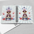 thumbnail image 4 of Happy 4th of July Patriotic Jack Russell Terrier Marching Band Uniform Balloons Fireworks Spiral Bound Journal Parson Jack Dog Lover 5x7in Spiral Notebook - 13009, 4 of 5
