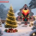 thumbnail image 4 of Metal Hanging Christmas Tree Wind Decorations - Unique Garden Spinners with Fiery Tree Pattern Design for Yard and Garden Charm, 4 of 7