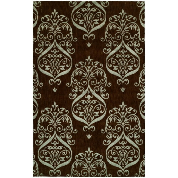 K2 Floor Style Gramercy Chocolate Hand Made Wool & Silkette™ Area Rug