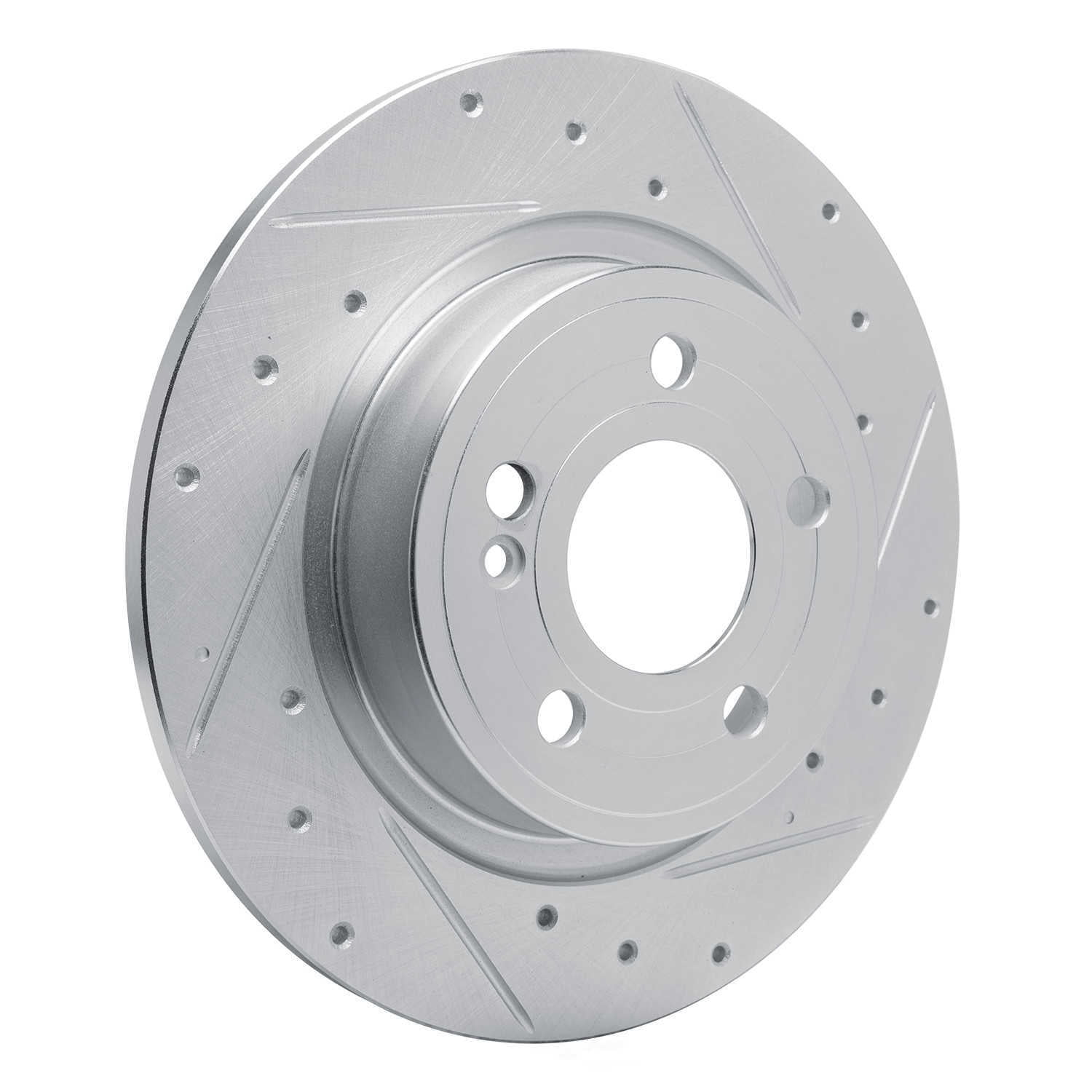 Dynamic Friction Company 631-63184R DFC Brake Rotor - Drilled And Slotted - Silver