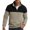 X167 Coffee, variant on Curuila Mens Sweatshirt Half Zip Long Sleeve Color Block Stand Collar Pullover Sweatshirts Everyday Wear Comfort Pullover Tops Size L