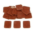 thumbnail image 2 of 20 piezas etiquetas de cuero PU etiquetas para coser ropa parches manualidades DIY-rosa pequeña Niña Hugo Etiquetas de PU hechas a mano, 2 of 7