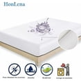 thumbnail image 2 of Noiseless Fitted Sheet, Ultra Soft Hypoallergenic Anti-Mite Anti-Bacterial Bamboo Fiber, Fixed And No Noise For Children Pets Allergies Asthma Eczema Or Incontinence, 140X200Cm, 2 of 5