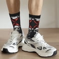 thumbnail image 6 of Rateoe Skull santa hat for Women Casual Calf Socks - Cute Crew Socks - Thin Soft Above Ankle Socks Size 5-11, 6 of 6