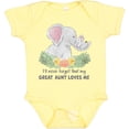 thumbnail image 3 of Inktastic I'll Never Forget That My Great Aunt Loves Me Cute Elephants Boys or Girls Baby Bodysuit, 3 of 5