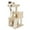 B-Beige, variant on Pefilos Cat Tree Cat Houses for Outdoor Cats Cat Condo for Large Cats with Sisal Scratching Posts, Cat Nest for Indoor Cats Plush Perch, Cat Tower Furniture Cat Bed, Gray