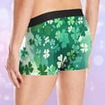 thumbnail image 6 of Jinhomg St. Patrick's Day Mens Underwear Soft Comfy Cotton Boxer Briefs 2026 Trendy Shamrock Cover Graphic Boxers Male Holiday Gifts Green,S, 6 of 6