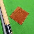 thumbnail image 6 of harayaa Billiard Cue Towel 3.74"x3.74" Comfortable PU Lightweight Billiards Supplies Brown, 6 of 9