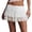 Skirt 22# White, variant on oqasdz Skirts for Womens Elastic Waist Solid Color Lace Ruffles Pleated Mini Skirt Short Summer Holiday Fashion Party Evening Theme Events