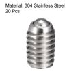 thumbnail image 3 of Unique Bargains M4 x 6mm 304 Stainless Steel Spring Hex Socket Ball Point Set Screws 20 Pack, 3 of 5