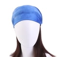 thumbnail image 6 of Women's Sports Sweatbands Tie-dye, Bohemian Headbands For Workouts, Running, Yoga Exercises, Wide Bandanas, Bandanas, Fashion Summer Hair Accessories For Thick And Fine Hair, 6 of 6