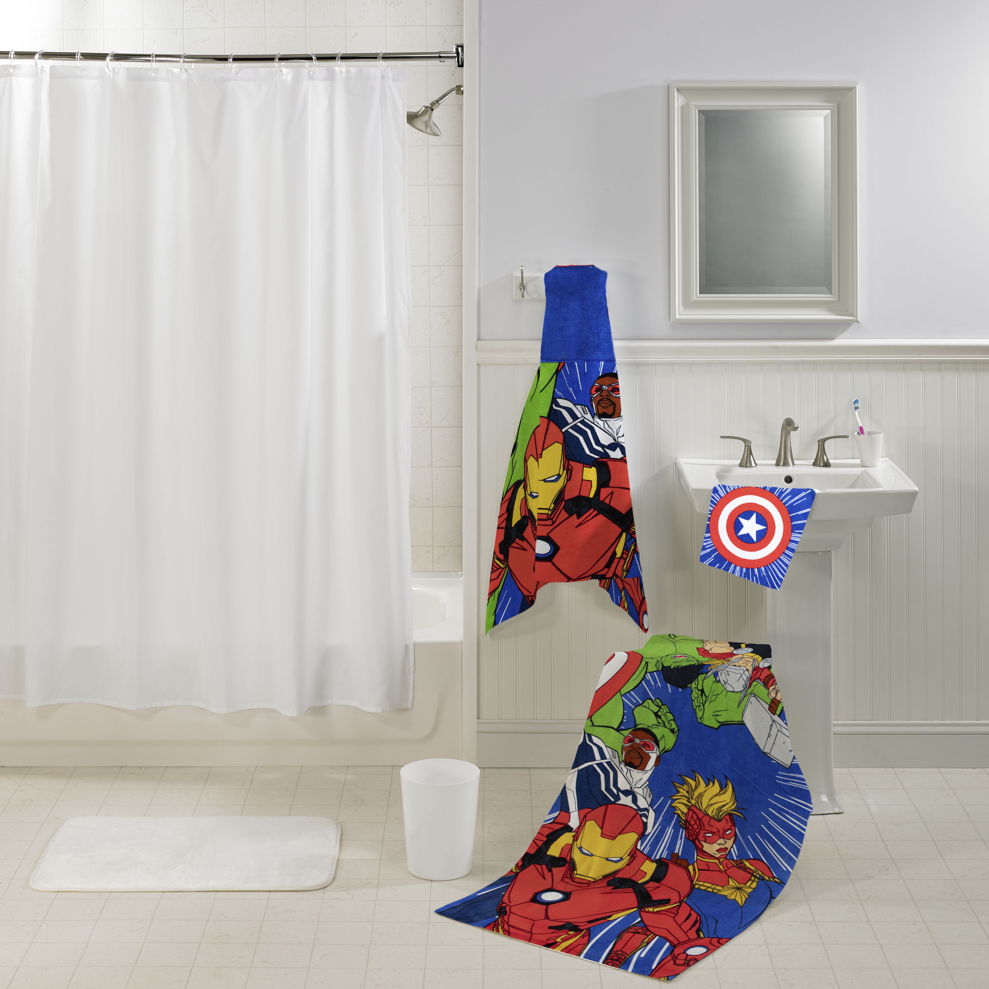Marvel Kids Cotton 2 Piece Towel and Washcloth Set Walmart