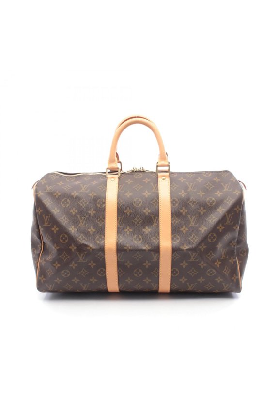 Pre-Owned Louis Vuitton Keepall 45 Boston Bag, Handbag, Coated Canvas and Leather, Monogram,...