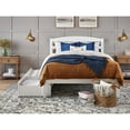 thumbnail image 5 of AFI Warren Solid Wood Full Bed with 2 Storage Drawers and USB Charger in White, 5 of 6