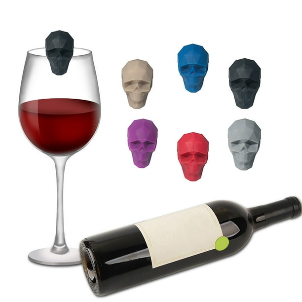 Marqueurs de Glas - étiquettes en silicone - marqueur de verre à vin -  étiquettes 