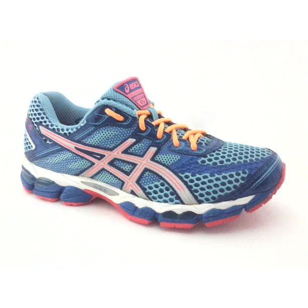 ASICS Shoes Gel Cumulus 15 Blue Orange T3C5N Women's US 9.5 EU 41.5 $120