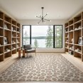 thumbnail image 2 of ODIKA Pink Leopard Cheetah Rosette Motif Abstract Wildlife Inspired Low Profile Flatwoven for Great Room, Indoor Open Concept, Large Living, 2 of 7