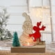thumbnail image 4 of Decoraciones navideñas, adornos para candelabros navideños, velas para la cena, velas de té, adornos para escritorio, decoración para la mesa del comedor, decoración de madera, velas decorativas, vela, 4 of 8