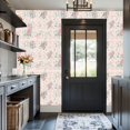 thumbnail image 3 of Boho Peel and Stick Wallpaper Vintage Floral Rose Pink Green Details Soft Cream Contact Paper 17.7in x 9.8ft Wallpaper Removable Self Adhesive Wall Paper for Girls Bedroom Nursery Cabinets, 3 of 8