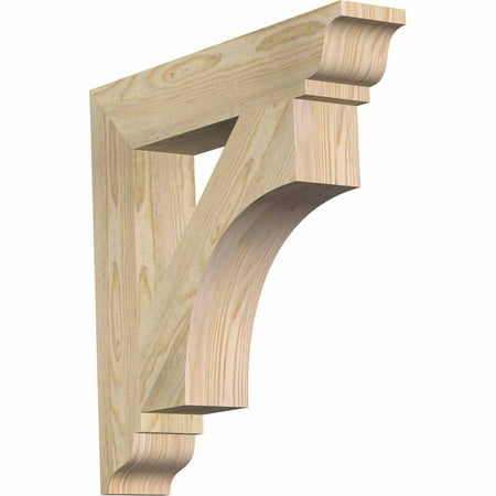 Ekena Millwork 4 W x 22 D x 22 H Westlake Traditional Rough Sawn Bracket Douglas Fir