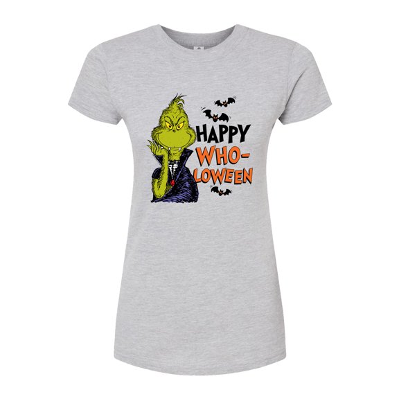 The Grinch - Grinch Happy Wholoween - Juniors Fitted Graphic T-Shirt